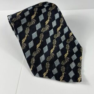 Geoffrey‎ Beene Imported Fabric Silk Multicolor Abstract Geometric Print